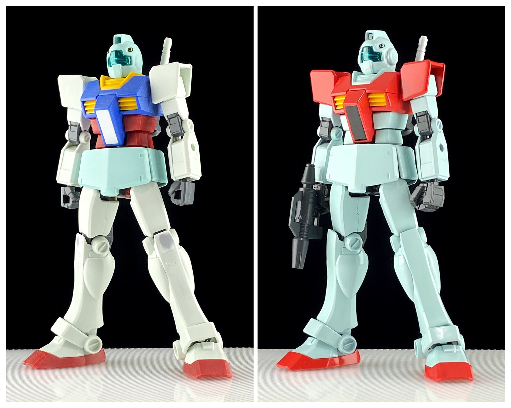 雪丸 Egガンダムでジムを作る第2弾 塗装まで完了 いい感じ