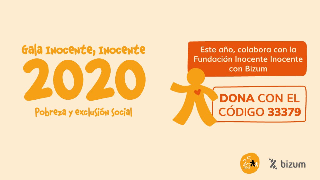 IneesW18's tweet photo. Podéis donar en Bizum en el 33379 #GalaInocente2020 https://t.co/T88uZRdeuq