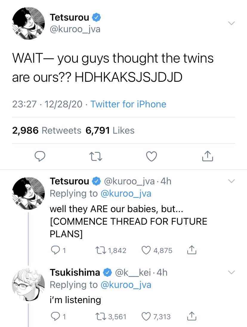 krtskdaily's tweet image. [visible sweating] w-we're sorry, Kuroo-san