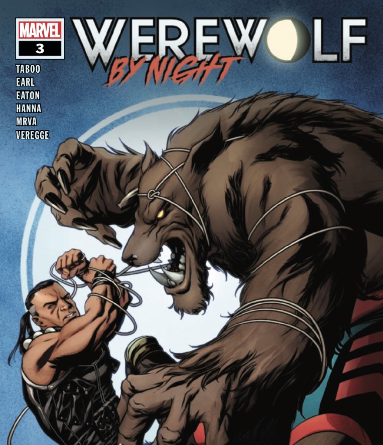 Reviewing ‘Werewolf by Night’ issue #3 from @marvel 💪💪

📝 @TabBep & @b_earlwriter 
✍️ #ScotEaton & #ScottHanna
🎨 #MiroslavMrva
🔤 @JoeSabino 

Review coming to @ButWhyThoPC