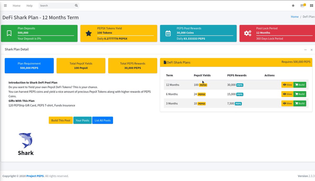 🚀Come to be a #PEPS Shark.

🚀Get the #DeFi $PEX token from the #PEPS ecosystem.

🚀Invest 500k PEPS, harvest #token #DeFi $PEX, $PEPS and #gift.

$PEX #DefiNews #TRX #tron <a href="/justinsuntron/">H.E. Justin Sun 👨‍🚀 (Astronaut Version)</a>  <a href="/DeFi_JUST/">JUST DAO</a> @Tronfoundation