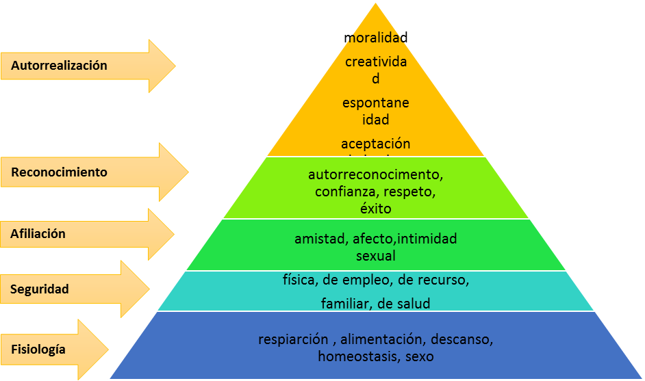 infocomp2's tweet photo. Abraham Maslow proposa la "Teoria de la motivació humana" , de la qual identifica una estructura jerárquica amb una sèrie de factors i necessitats que motiven a les persones. L'ordre jeràrquic es divideix en 5 categories : https://t.co/G0q4YHCAOl