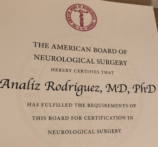 You must see first before you can believe.

Years ago I was a 1st gen American, English as a second language, black little girl who got a doctor set for Christmas.  Today I got my certificate as a board certified neurosurgeon!

Ty Mami (aka mi angel) for always supporting me!
