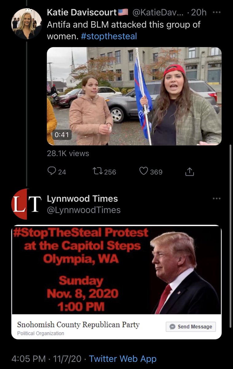 Last month, the newspaper was active on Twitter promoting Stop the Steal protests. When I called them a week after these tweets, I spoke with David Schirle, their sales guy—and former Republican State House candidate.