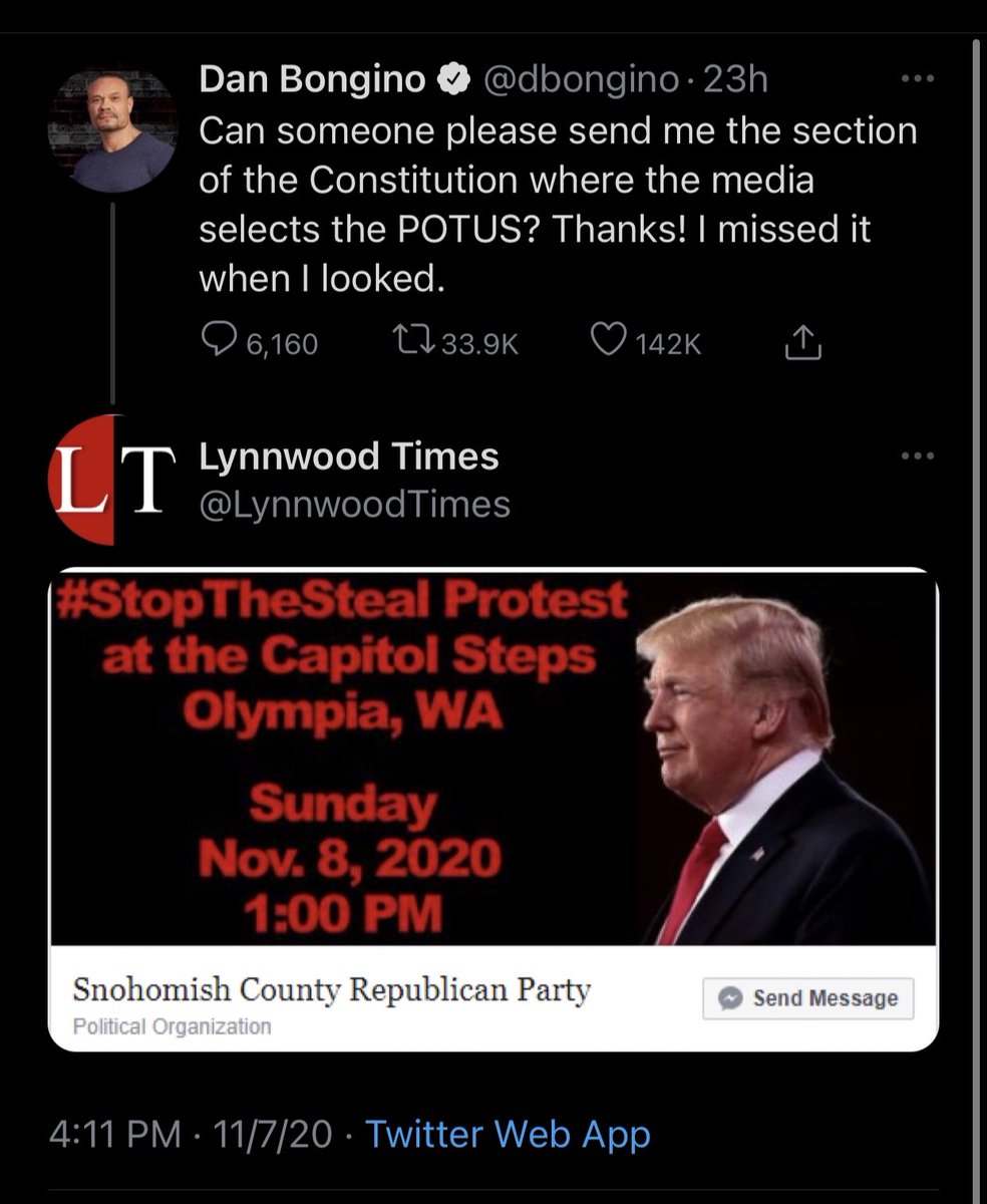 Last month, the newspaper was active on Twitter promoting Stop the Steal protests. When I called them a week after these tweets, I spoke with David Schirle, their sales guy—and former Republican State House candidate.