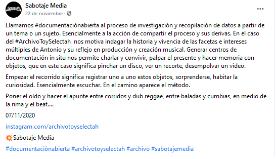 archtoyselectah's tweet photo. Llamamos #documentaciónabierta al proceso de investigación y recopilación de datos a partir de un tema o un sujeto. Esencialmente a la acción de compartir el proceso y sus derivas. #archivotoyselectah https://t.co/nM0uZrsTha