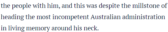 This is an opinion piece. That's why I haven't used the  #thisisnotjournalism tag. But when you are going to publish and push on Twitter such an inflammatory and unsubstantiated claim the author should again state that the claim is THEIR OPINION, not fact.  #auspol