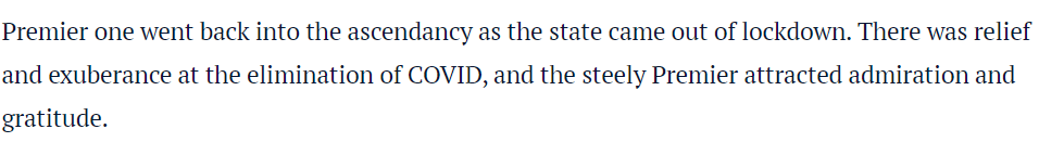 What if I told you that it has been the same  @DanielAndrewsMP the entire time? The admiration and gratitude is appropriate and deserved.  #auspol  #thanksDan  #springst  #IstandwithDan  #Canceltheage