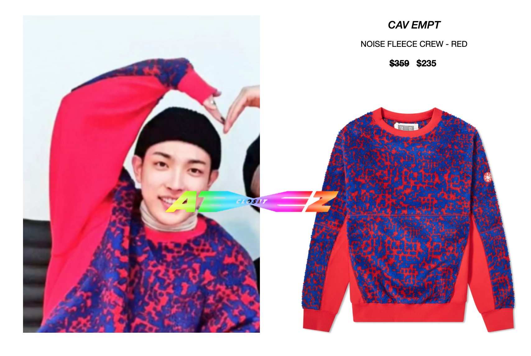 ATEEZ FASHION on X 201228 HongHwa Vlive Hongjoong wearing CAV EMPT red fleece crewneck Available here https t QyYoW8xxzW ATEEZofficial ateezcloset ateezfashion hongjoongfashion HONGJOONG kimhongjoo...