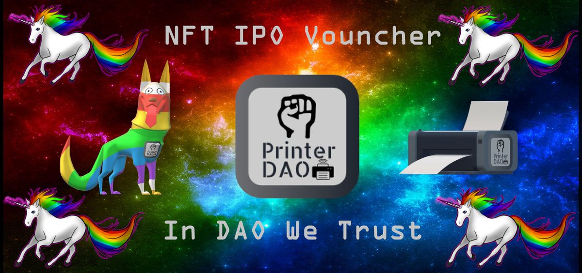 PrinterDAO's tweet image. We will be launching the NFT Initial Poster Offering next year for voucher holders. Stay tuned as we announce an event across the metaverse for the launch. 
app.rarible.com/token/0xd07dc4…