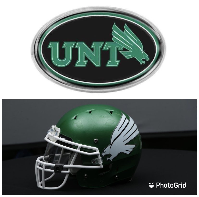 After speaking to @CoachEkelerUNT this evening, I am proud, honored, and blessed to say that I have verbally committed to further my football career at the University of North Texas. #meangreen #foreveraneagle @CoachGambill @Coach_Gambill @coachcoryc