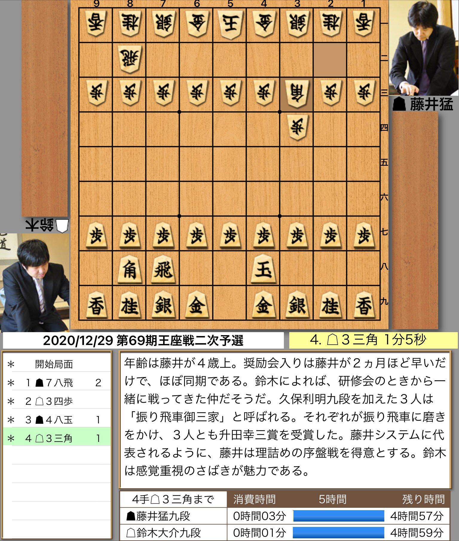 藤井猛九段 鈴木大介九段 村山慈明七段 西田拓也四段 第69期王座戦二次予選 40ch Net 藤井猛九段 鈴木大介九段 村山慈明七段 西田拓也四段 第69期王座戦二次予選 40ch Net