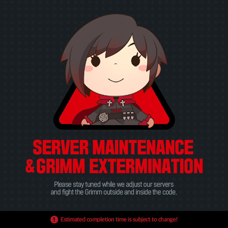 Hello, Players! Due to some database issues, we will be having a short maintenance later today. When: 12/28 22:00 ~ 24:00 PST What: Database maintenance