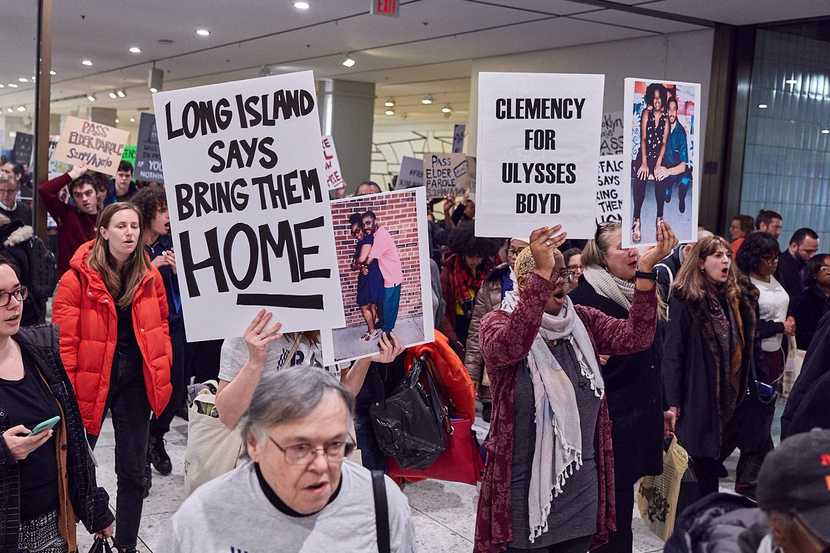 On January 14, we rallied in Albany with 1,000 people to advocate for the Elder Parole and Fair & Timely Parole bills to be passed in 2020. We received lots of legislative support and media coverage. However,  @nygovcuomo never made parole reform a priority.