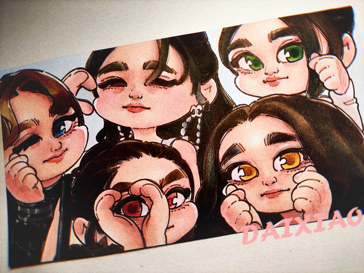 DAIXIAO14's tweet photo. 我的宝贝们回来了(´｡✪ω✪｡｀)！！！！！
💓💛💙💚💜🐰🐻🐿🐤🐢

#RedVelvet #redvelvetfanart #redvelvetot5 #IRENE #SEULGI #WENDY #JOY #YERI https://t.co/r5g2p7nt89