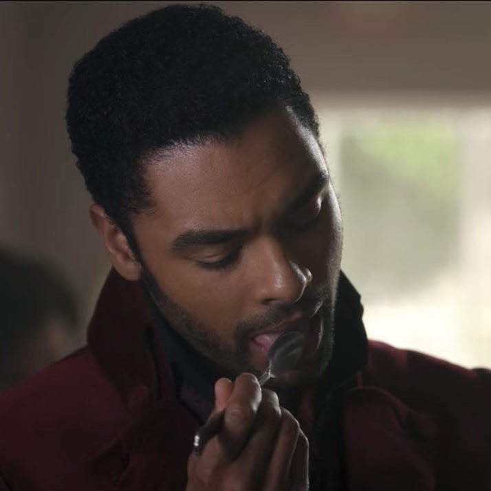 enews's tweet photo. We burn for you, @regejean. Every flaw, every scar, every imperfection. 🔥 If you need a reason to watch #Bridgerton, it's the Duke of Hastings. (📷: Netflix/ Instagram) https://t.co/NmR7HFitzj