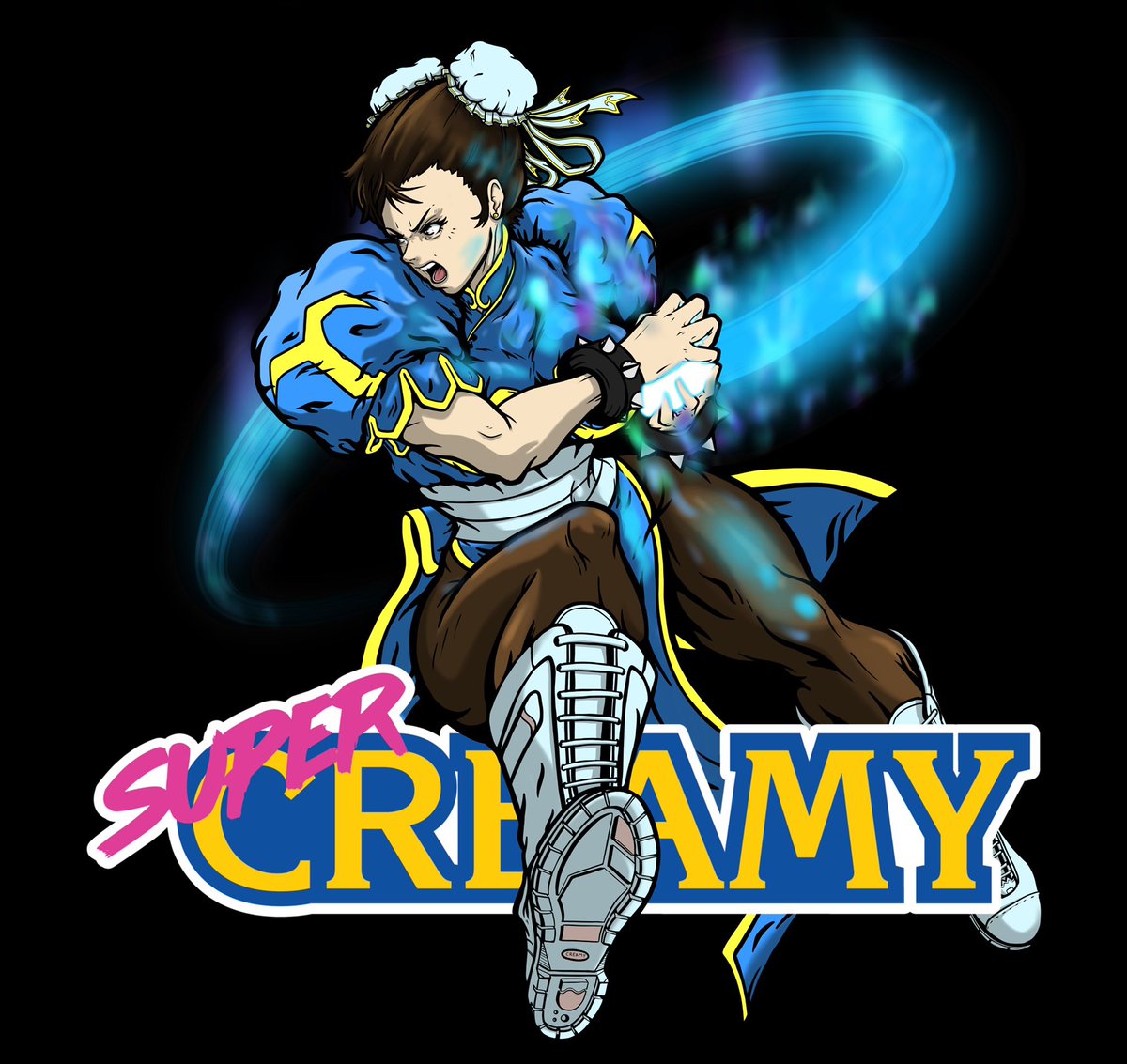 SUPERCREAMYx's tweet photo. "Because I'm a woman, you must've let your guard down! Sorry, but I'm the best martial artist in the world!"

#supercreamy #streetfighter #chunli #capcom #illustration https://t.co/zoQIr0KnTF