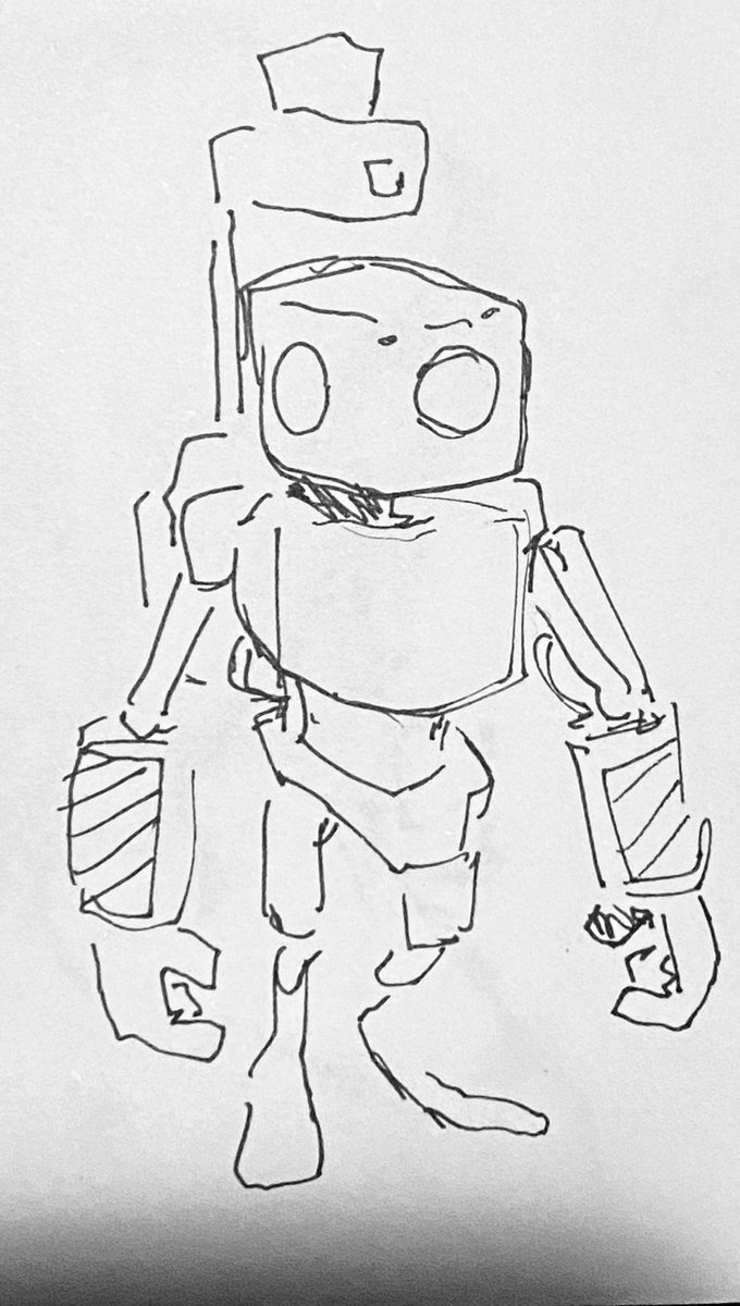 tried designing a lil robot 