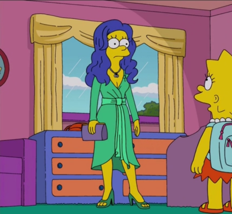 Amanda Fritz as Marge Simpson, a thread