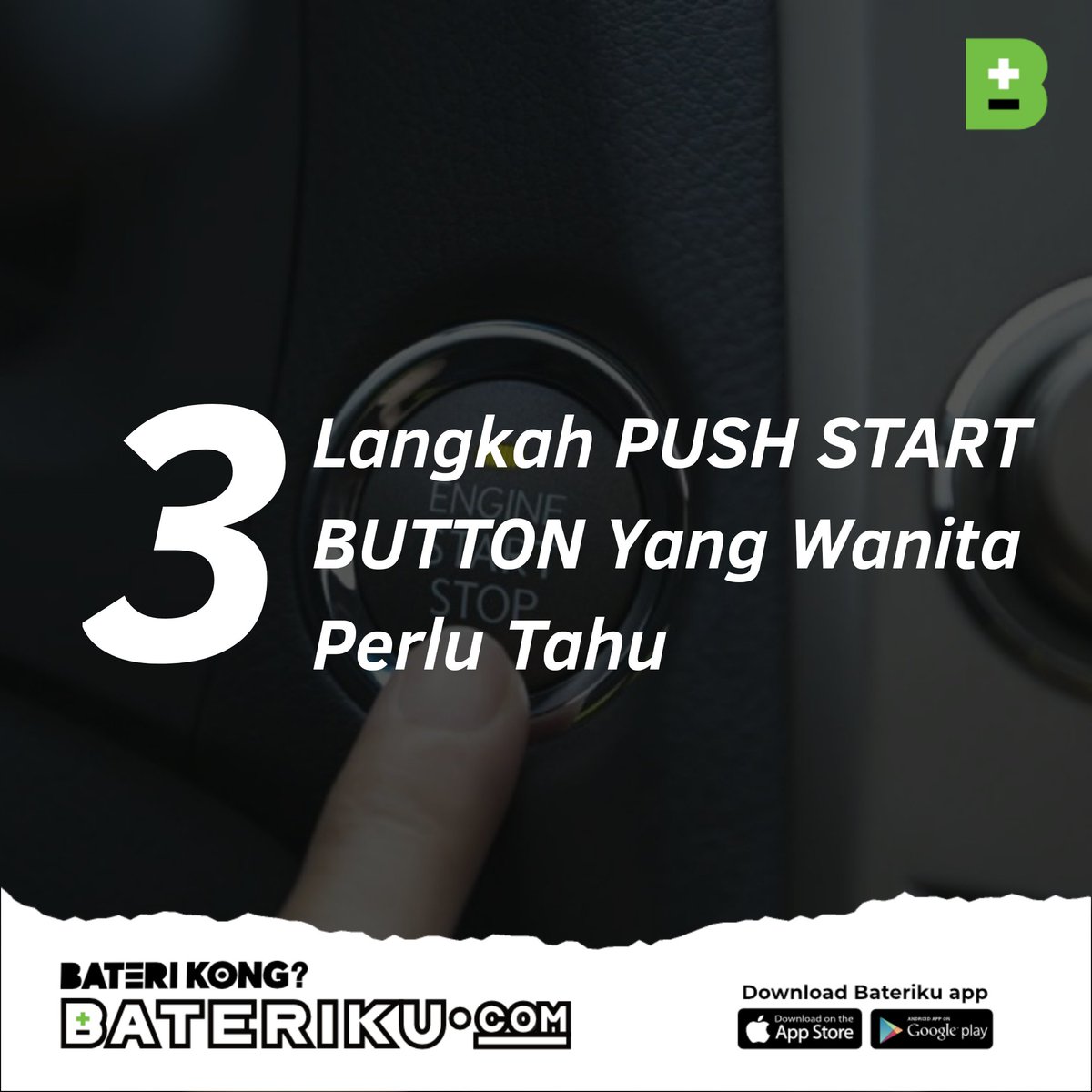 cara memulakan kereta dengan push stop button Stephanie Ince