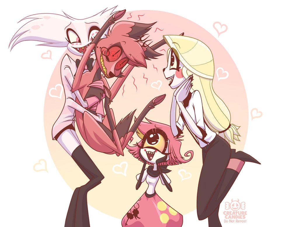 Turning into a cute deer isn't all it's cracked up to be. #HazbinHotel #HazbinHotelFanart