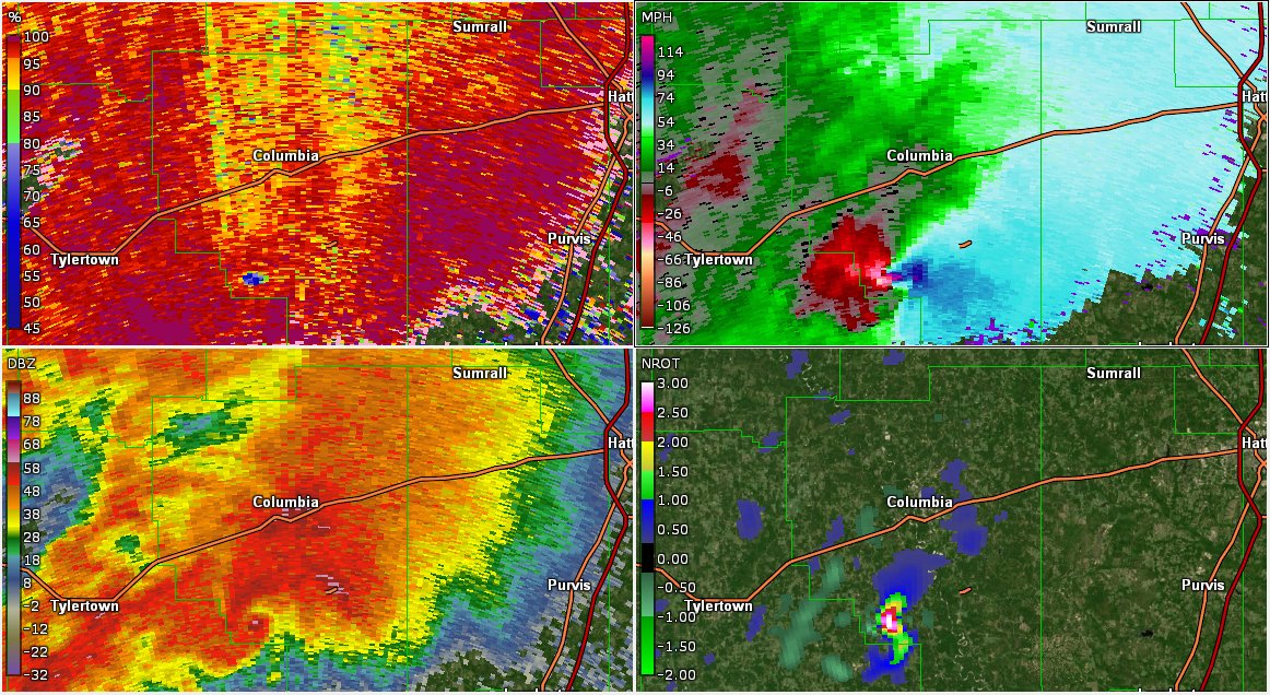 Mississippi was nowhere near finished with clean up on April 19th, 2020, when terrible frontal orientation helped to tamper the severe weather threat on that day. HOWEVER, one supercell benefitted from the front's enhanced turning, and another EF4 ravaged southern Mississippi