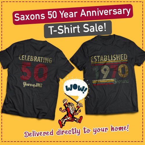 50 YEAR ANNIVERSARY – SCHAUMBURG HIGH SCHOOL
SALE EXTENDED UNTIL SUNDAY, JANUARY 3, 2021
Purchase your shirt online and have it shipped directly to your home!  This store will close 1/3 at midnight and orders will ship about a week later.
shsanniversarystore.itemorder.com/product/174023…