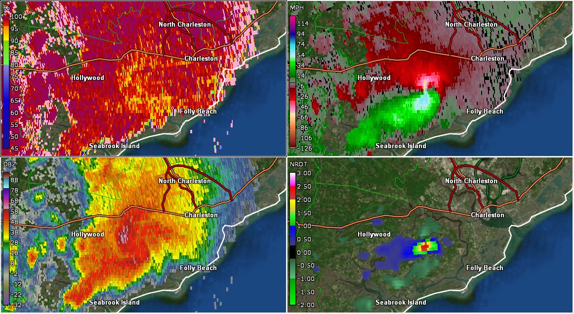 May 20th, 2020. May 20th is an infamous date in weather history, for many reasons. However this time, an HP supercell tracking up into the Charleston, SC area depicted a NASTY radar signature, dropping a brief but rather wide EF1 that snapped many trees.