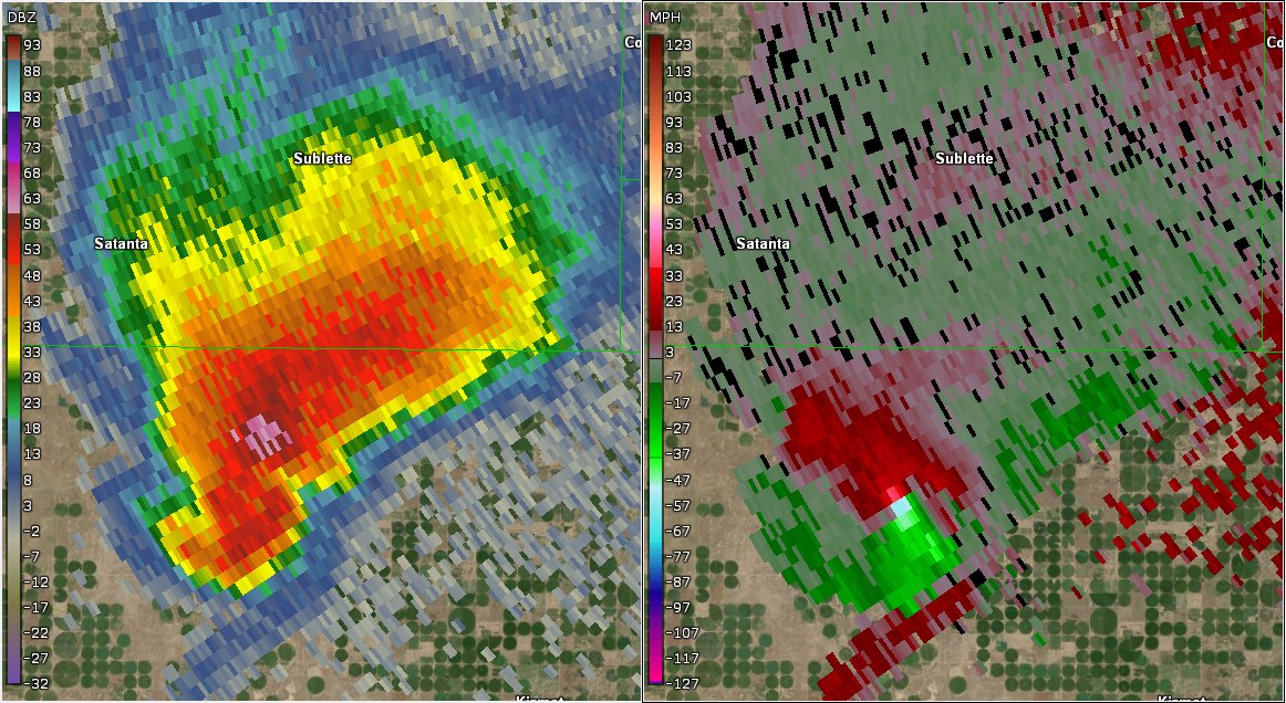 No rain was initially forecasted, but mother nature turned the tables. This supercell wasted no time producing a likely significant, beautiful high-based true Kansas EF1 tornado, which scoured farm fields it tore through. The only good Plains tornado of 2020.