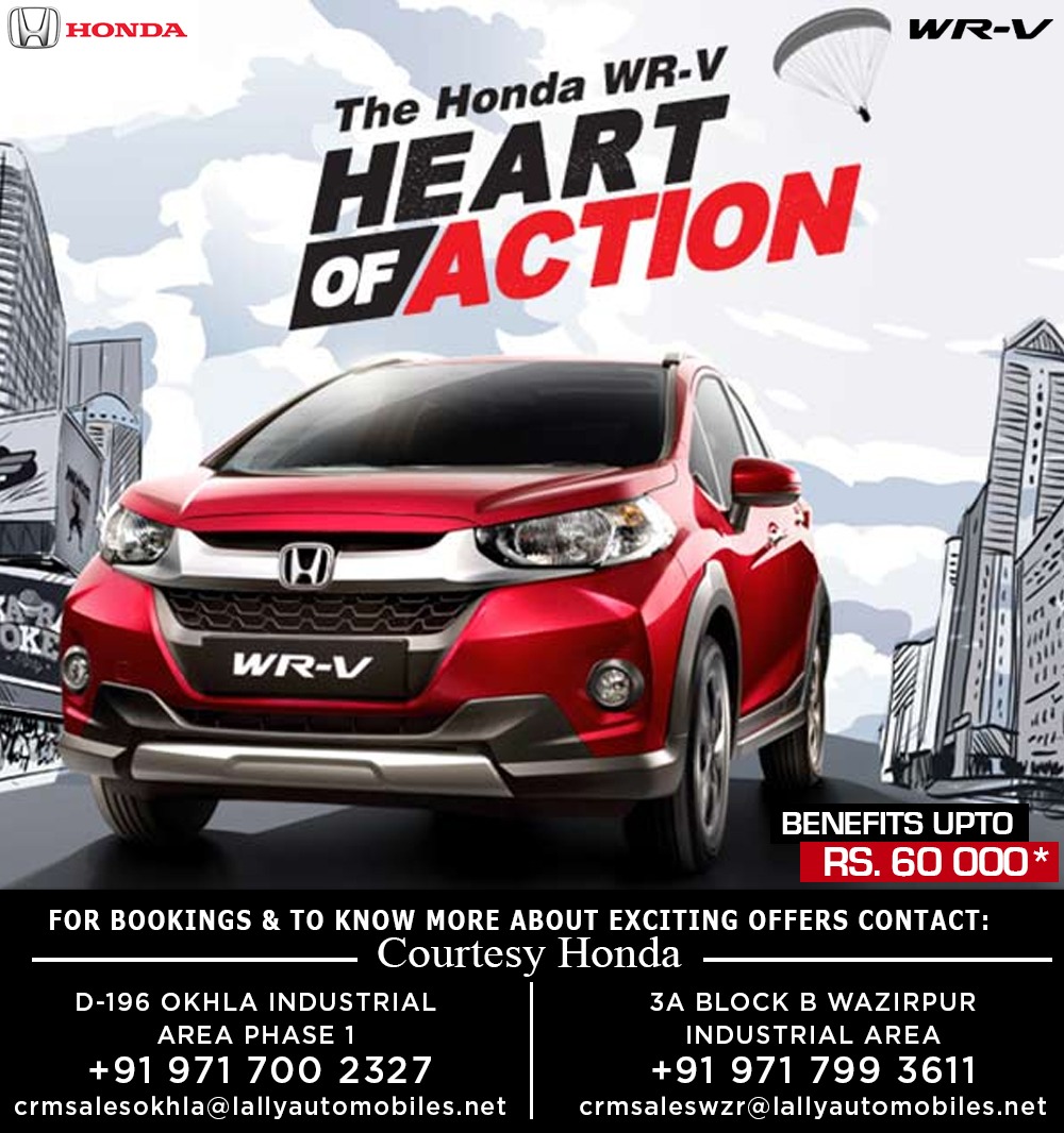 Courtesy Honda The New Wrv With New Action Packed Features Aggressive Front Grille And Led Eyes That Shine With Excitement Heartofaction Wrv Benefits Upto Inr 60 000 Contact Now To Know