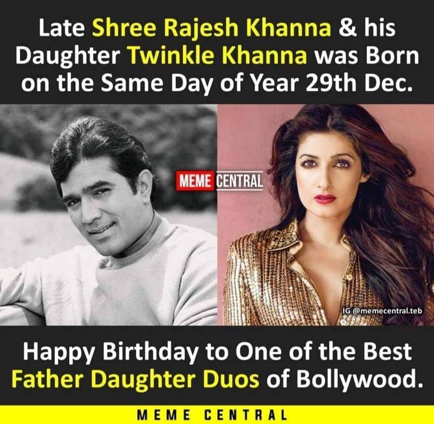 Happy Birthday Rajesh Khanna sir and ma\am 