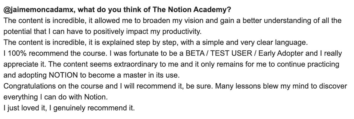 5. Ask, ask, askI'm asking for feedback all the time.Does everyone answer? NoDoes some? NoDoes any? Yeah!And this has helped me understand my customers' needs much better and craft my course updates more aligned to what they need.