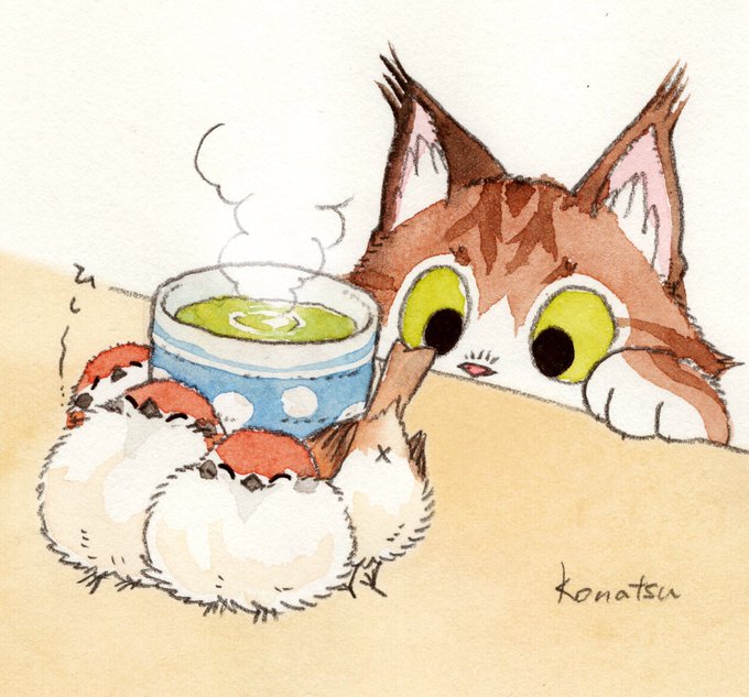 「動物 緑茶」のTwitter画像/イラスト(新着)