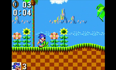 I mean, if you saw this screen shot in the early 90s and someone told you THIS IS A HANDHELD, and you compared that to Game Boy's pea soup colors, you might be so dazzled you overlook that when Sonic is this big and fast on a tiny screen he's almost uncontrollable.