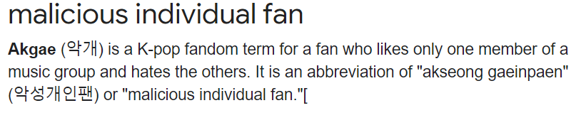 akgaes? what are they? no, it's not algae but probably is at this rate. Here is the definition: in this fandom we don't do solo, we love them all 