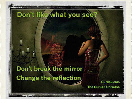 Gu42's tweet image. If you don't like what you see when you look into a mirror, what do you do? Some people break the mirror, others change what's being reflected.
guru42.com/understanding-…
#sales  #marketing  #business #motivation #success #mindset