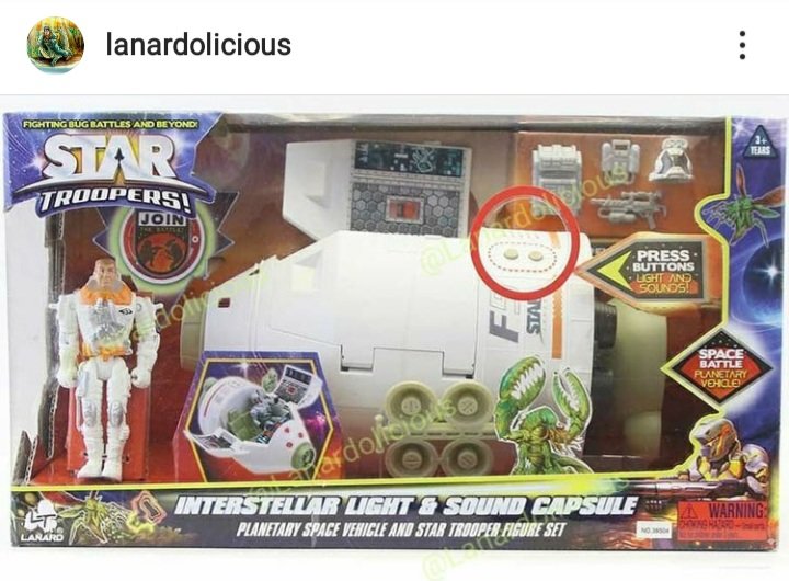 MccloudWalter's tweet photo. The Star Troopers Interstellar Light & Sound Vehicle Assortment from Lanard Toys. Each vehicle comes complete with Star Trooper and accessories. And has Light & Sound Features!
#Lanard
#TheCorpsMultiverse
#Toyslagram
#GIJOE
#StopBuyingOutdatedSoldiers
#NASA
#Toys4All
#Space https://t.co/1jsi9iwXv5