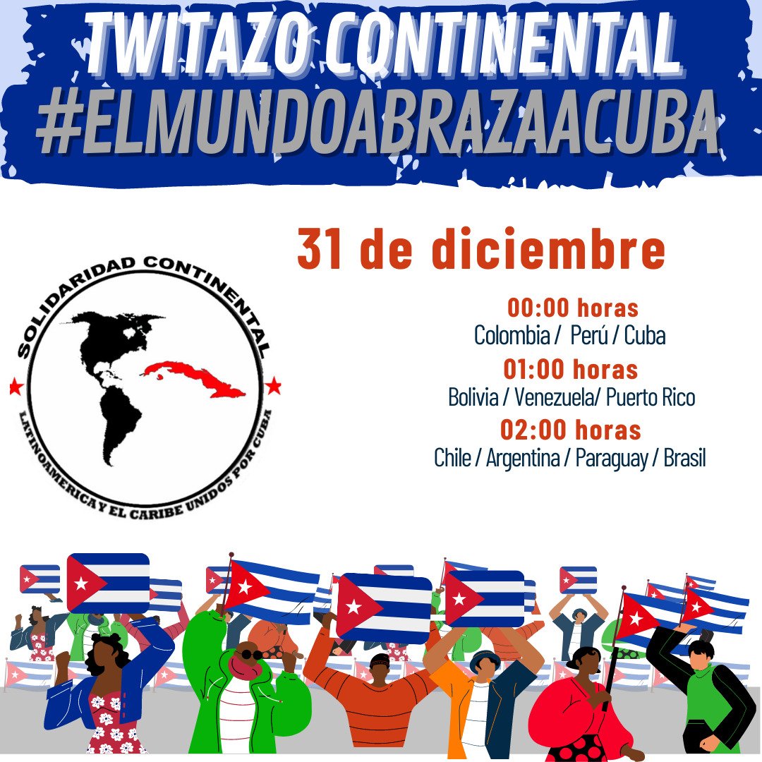 Let's tweet for #Cuba ❤️🇨🇺✊🎁
#ElMundoAbrazaACuba 
#ElMundoAbrazaACubaYSuRevolución 
#CubaSalvaVidas 
#VivaCuba 
#CubaVsBloqueo 
#UnblockCuba 
#UnblockCuba2021 
#CubaVa 
#SomosCuba 
#CubaNobel 
#Nobel4CubanDoctors