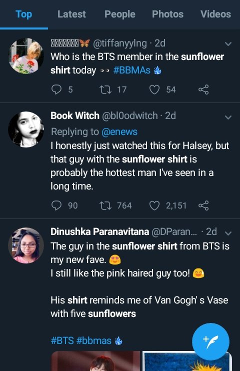 "Guy with the sunflower shirt"