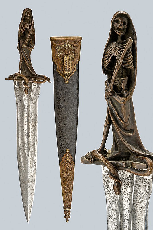 A rare dagger for esoteric rituals from France, mid 19th Century