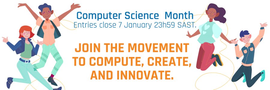 curateJoburg's tweet image. #unsponsored 
Visit @codejika website to enter contest for Dell goodies! codejika.com 

Entries close 7 January 2021, 23h59 SAST

#HourOfCode2020 #coding #codingisfun #CSEdWeek2020