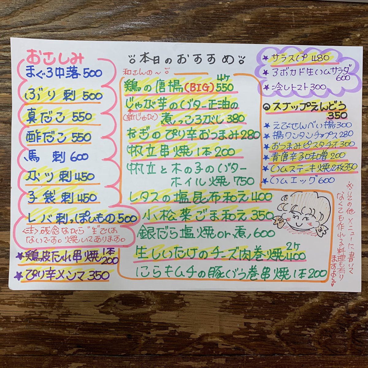 大定 府中 居酒屋 大定です 本日は19時 貸切の為 営業は16時 18時半 18時ラストオーダー となります 明日30日 水 は13時 19時ラストオーダーです テイクアウトも出来ますので お気軽にどうぞ 府中 大定 おおさだ 居酒屋 一品料理
