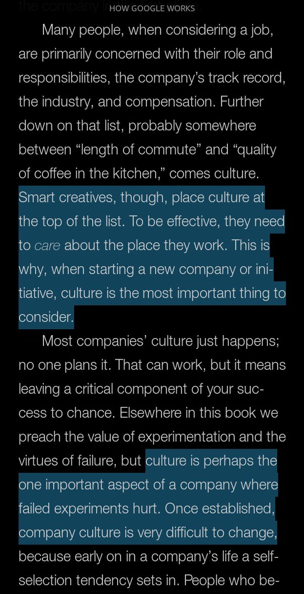 "People who believe in the same things the company does will be drawn to work there, while people who don’t, won’t."