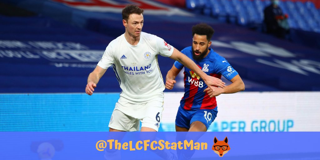 Centre back or creator?! Jonny Evans stats from yesterday... 92% pass completion 3 of 3 take-ons completed 3 chances created 🎯🎯🎯 1 assist 🅰️ #lcfc #CRYLEI