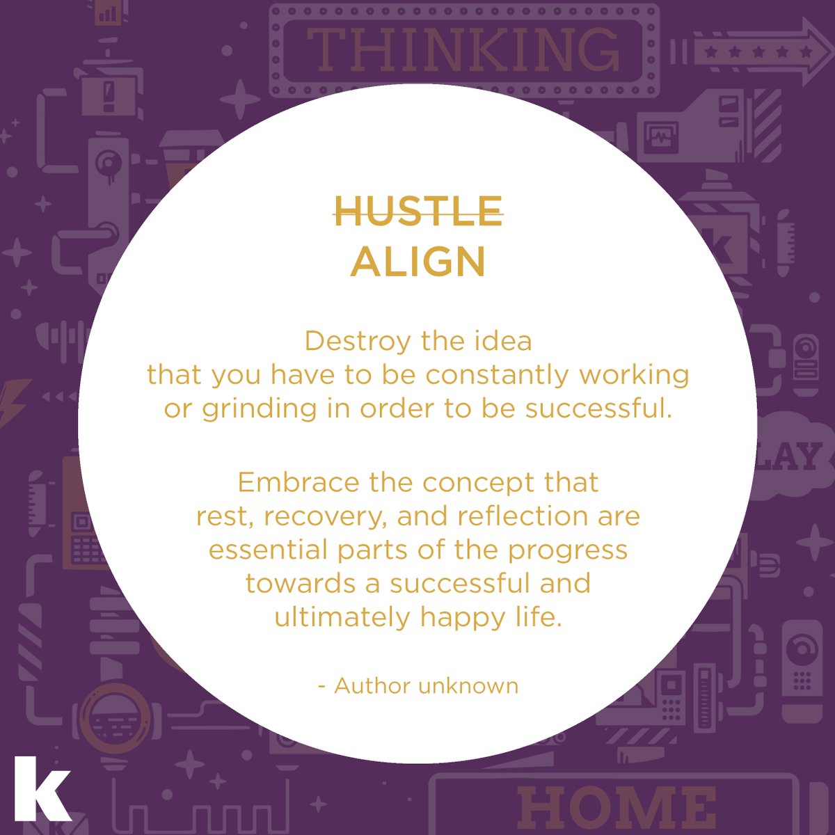 kellerthinking's tweet image. Let’s learn from 2020. As you look toward 2021, be sure to include goals that are less about the hustle, and more about rest, recovery, and reflection.

#kellerthinking #learningfrom2020 #lookingforward #learningalways