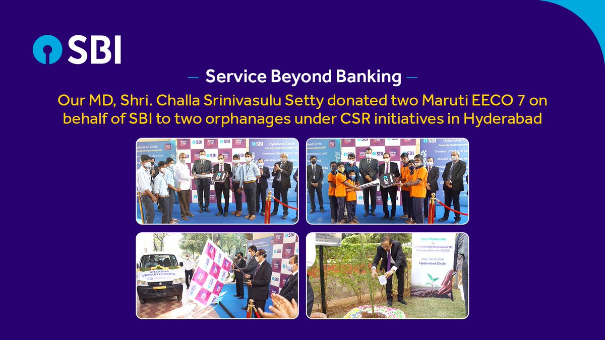 Shri. Challa Srinivasulu Setty highly appreciated the contribution made by staff during the COVID pandemic and paid tributes to 202 precious lives of SBI staff, lost while serving the customers. 
#SBI #StateBankOfIndia #ProudSBI #TeamSBI #COVID