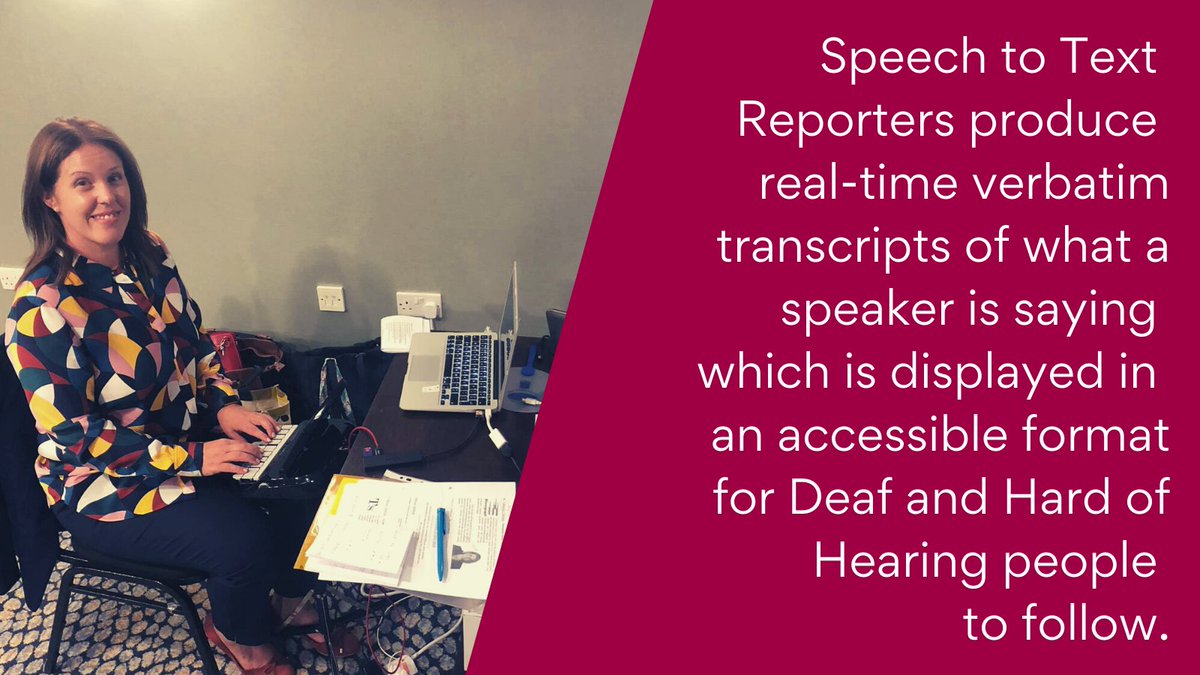 We have 29 NRCPD registered Speech to Text Reporters on the NRCPD registers nationally and they are issued with a blue NRCPD ID badge. 

Have a look on the registers to find and contact a NRCPD registered Speech to Text Reporter for your appointment today: nrcpd.org.uk