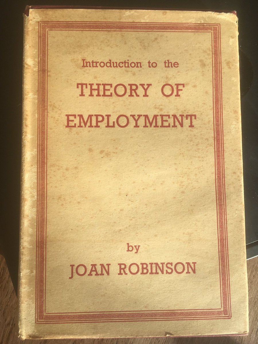 Right, let’s do this. Joan Robinson on investment and saving in 10 tweets or less. 1/