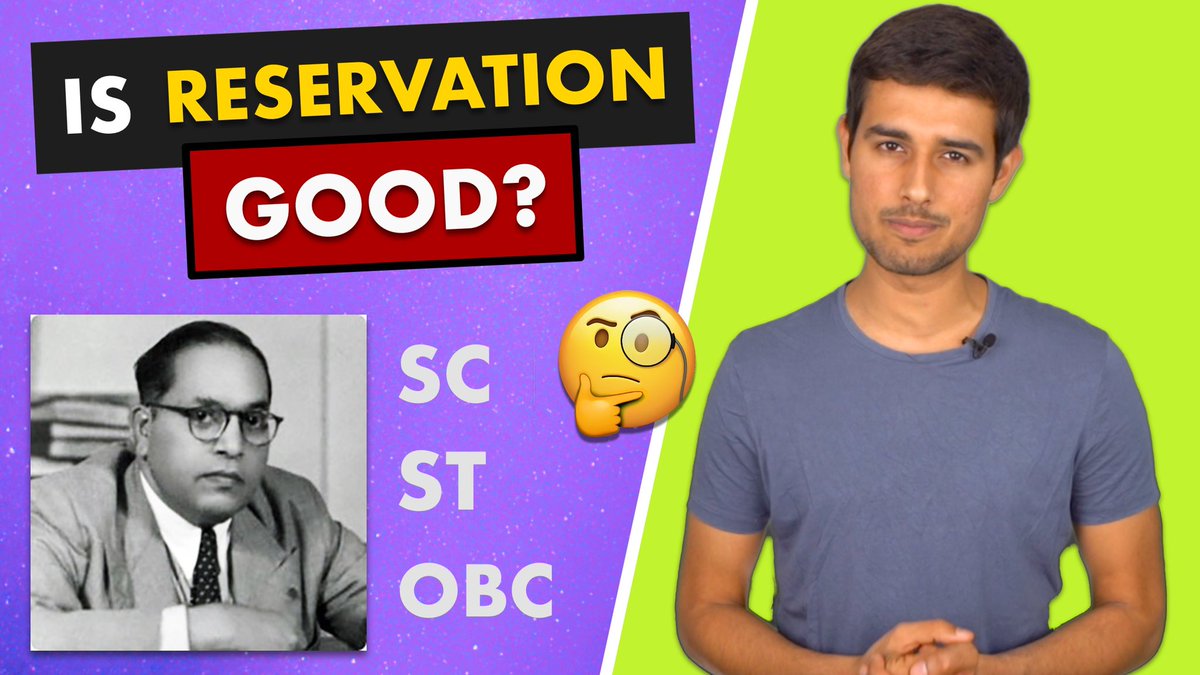 dhruv_rathee's tweet photo. Did Caste Reservations help or harm India?

Watch Video: https://t.co/A7WsgSvmS5 https://t.co/2NMSGvpxig