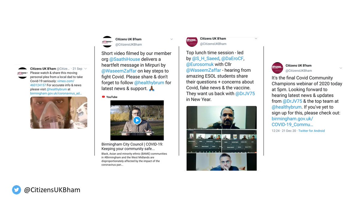 [4] The listening campaign put fighting the spread of  #Covid_19 & responding to the arising issues faced by our communities at the top of our focus. We teamed up with  @healthybrum as a community partner to do this.